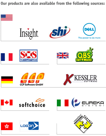 Our products are also available from the following sources