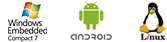 Windows Compact 7, Android, Linux